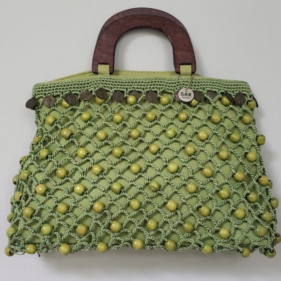 The Sak Green and Yellow Crochet Bag - Picture 1 of 6